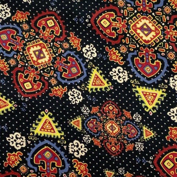 LuLaRoe Pencil Skirt sz M Colorful Funky Pattern Stretch Cassie Style Pull on - Picture 2 of 5